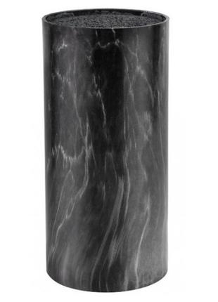 Подставка для ножей универсальная con brio 7102-cb черный мрамор1 фото