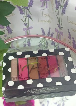 Палетка тіней для повік vivienne sabo paris 6 кольорів тон 01 place vendome 6 г