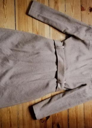 Базовое шерстяное пальто mango цвета camel xs-s3 фото