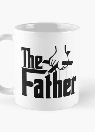 Чашка керамическая кружка с принтом отец the father для папы белая 330 мл