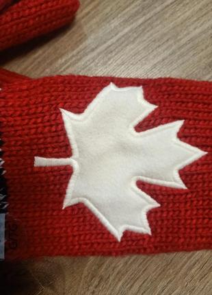 Варежки новые варежки canada olympic games размер л-хл вязаные женские