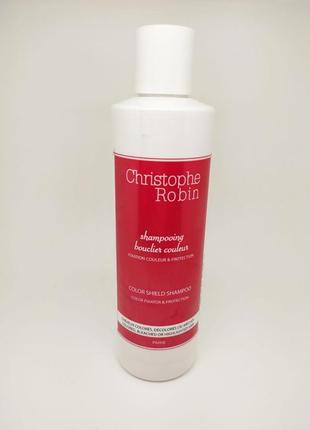 Шампунь для захисту кольору фарбованого волосся christophe robin color shield shampoo
