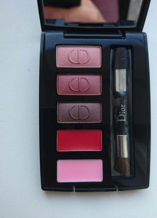 Палетка для макияжа глаз и губ dior mini palette eyes & lips