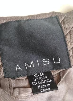 Актуальная стильная куртка косуха, amisu, p. 348 фото