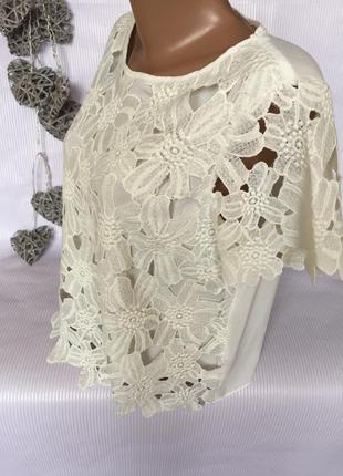 Шикарная футболка ажур f&f