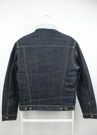 Джинсова куртка шерпа h&amp;m denim sherpa jacket7 фото