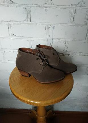 Черевики/ботинки замша на шнурках indigo