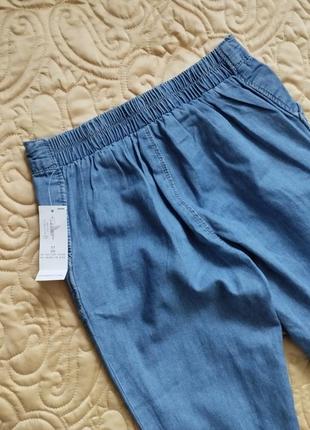 Новые легкие летние джинсы для девочки old navy на 5 р. брюки брюки на защелки стильные4 фото