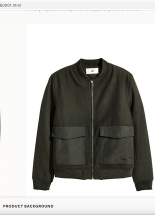 Стильная куртка бомбер h&m david beckham wool bomber10 фото