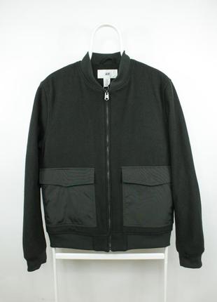 Стильная куртка бомбер h&m david beckham wool bomber