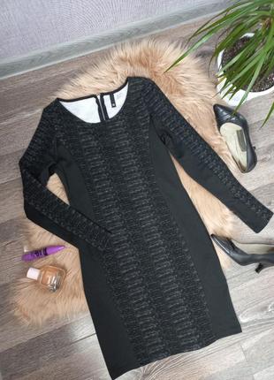 Коротке чорне плаття h&m