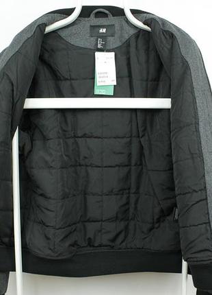 Крута шерстяна куртка бомбер h&m 8