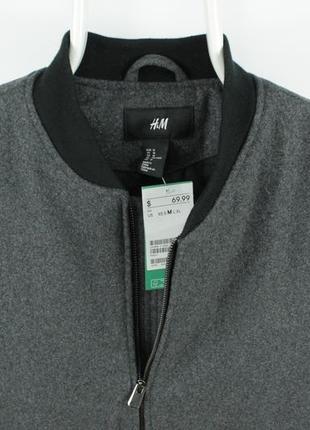 Крута шерстяна куртка бомбер h&m 4