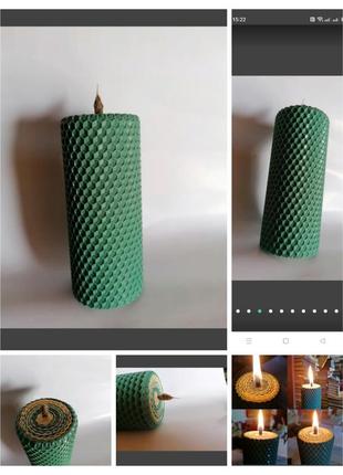 Свеча витая из пчелиного воска