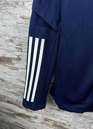 Мужская спортивная кофта adidas с лампасами худи олимпийка swoosh dri fit2 фото