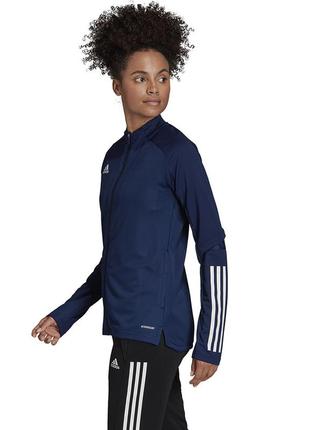 Женская кофта adidas спортивная олимпийка с лампасами dri fit