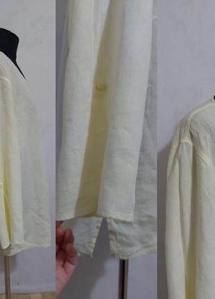 Льняна рубашка, блуза 100%- лен barbara lebek6 фото