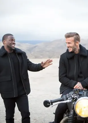 Крутая шерстяная куртка авиатор h&amp;m david beckham2 фото