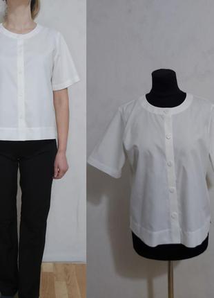 Базовая блуза, рубашка с круглым вырезом 100%- котон orvis