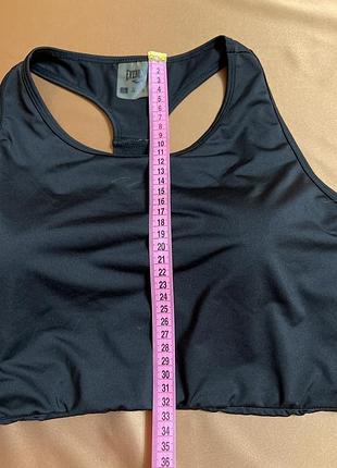 Чорний бодік з паралоном для спорту4 фото