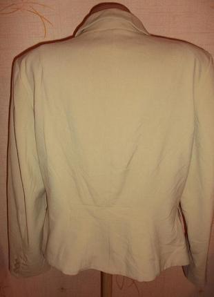 Пиджак блейзер   цвет топленое молоко классика р. xl - h&m распродажа большой выбор3 фото