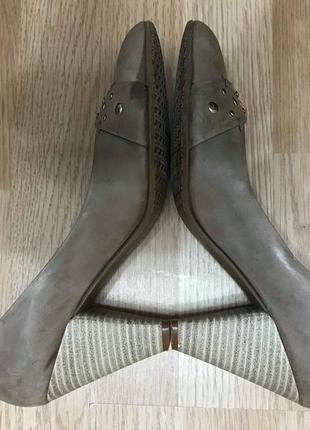 Туфли модельные zanon & zago натуральная кожа р.37-37,5 ст.24-24,5см