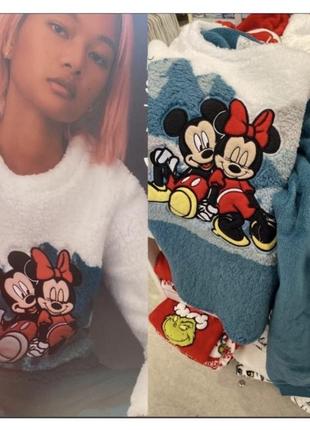 Пижама домашний костюм женский теплый primark disney, mickey mouse