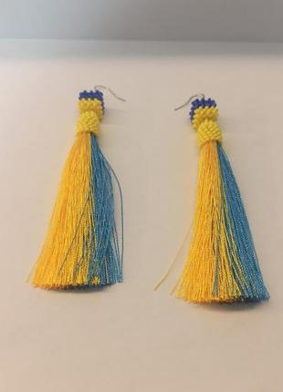 Сережки ручной работы (handmade)1 фото
