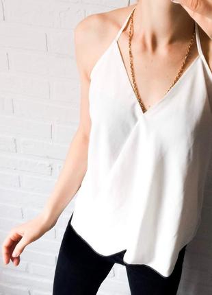 Блуза белая на запах missguided