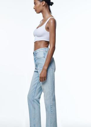 Zara trf straight-fit джинсы в наличии7 фото