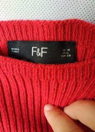 Стильный красный свитер 989 105 фото