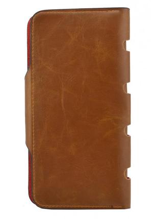 Чоловічий гаманець baellerry genuine leather cok10. колір: коричневий.