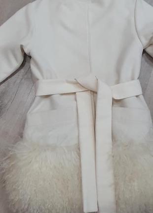 Кашемировое пальто с мезом ламы3 фото