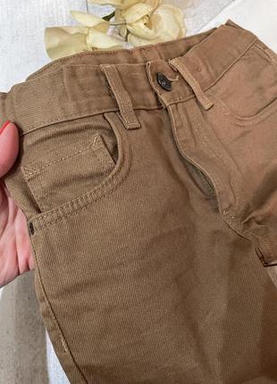Коричневые джинсы штаны 8 лет h&amp;m3 фото