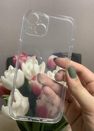 Чехол прозрачный на iphone 13