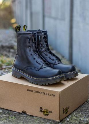 Черевики Dr Martens 1460 Flache Ankle-Boots aus Leder in Rosa