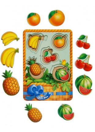 Вклади більше-менше корзинка з фруктами -1, 23*16см; товщина 1,4см, тм ань-янь, україна