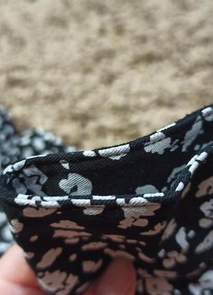 Оригинальная приятная к телу блуза черно-белый леопард7 фото