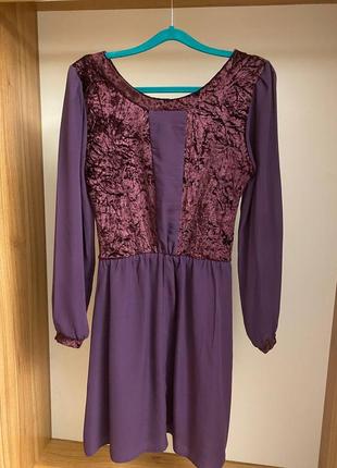 Фіолетова сукня авторська4 фото
