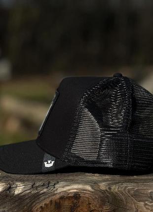 Оригинальная черная кепка с сеткой goorin bros. lone wolf animal farm trucker 101-0389-blk2 фото
