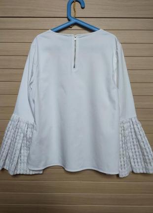 Нарядная белая кофта блуза ted baker португалия ☘️ size 2/наш 38-40рр8 фото