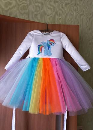 Платье детское рамбулдеш на любой рост