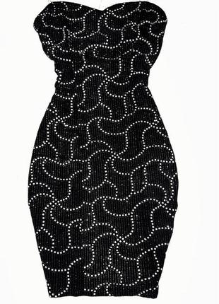 Чорна вечірня міні-сукня з накидкою1 фото