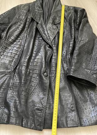 Винтажный кожаный пиджак6 фото