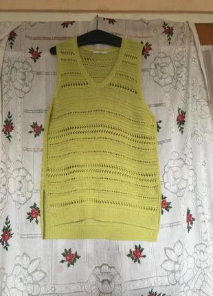 Супер жилет салатовый р.18"george",акрил.