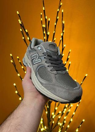 Чоловічі кросівки new balance 2002r grey black / smb6 фото