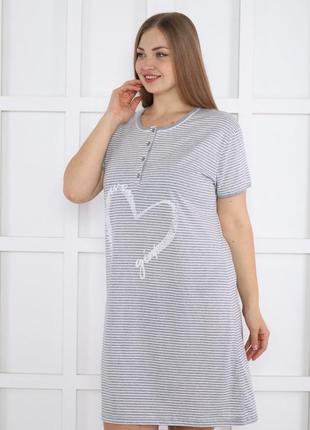 Женская ночная рубашка большие размеры xl,2xl,3xl,4xl