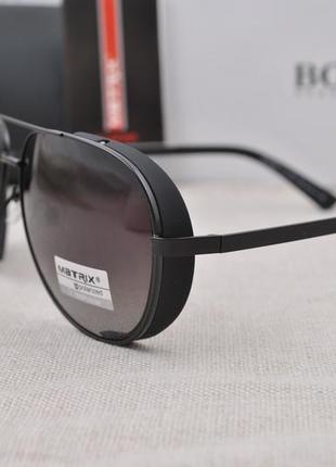 Фирменные солнцезащитные мужские очки matrix polarized mt8490 капля авиатор с шорой7 фото