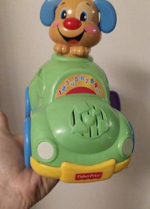 Мащинка fisher price музична з віконцями, крутилками