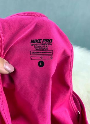 Спортивная майка nike pro розовая4 фото